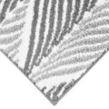 Covoras baie LEAF, Decomex, 60 x 90 cm, 100% bumbac, alb/gri