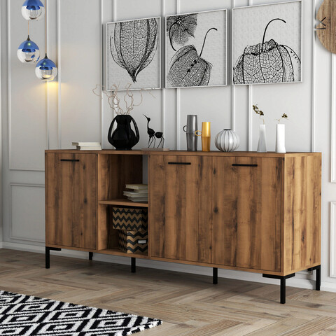 Consola, mezza, aurora, 180x80x45 cm, nuc