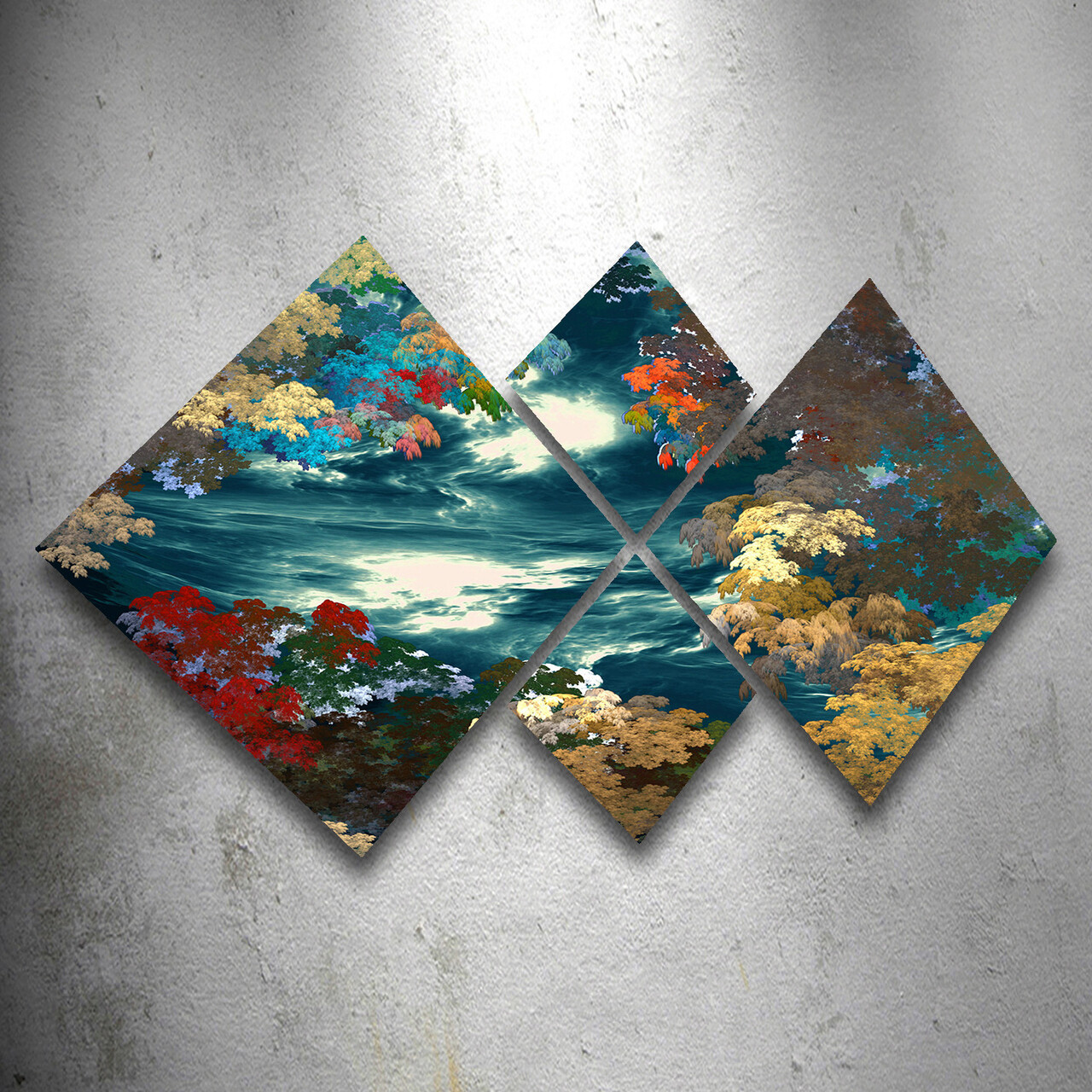 Set 4 tablouri decorative, 4MDF271268315, MDF, Imprimat UV, Multicolor - 1 | YEO