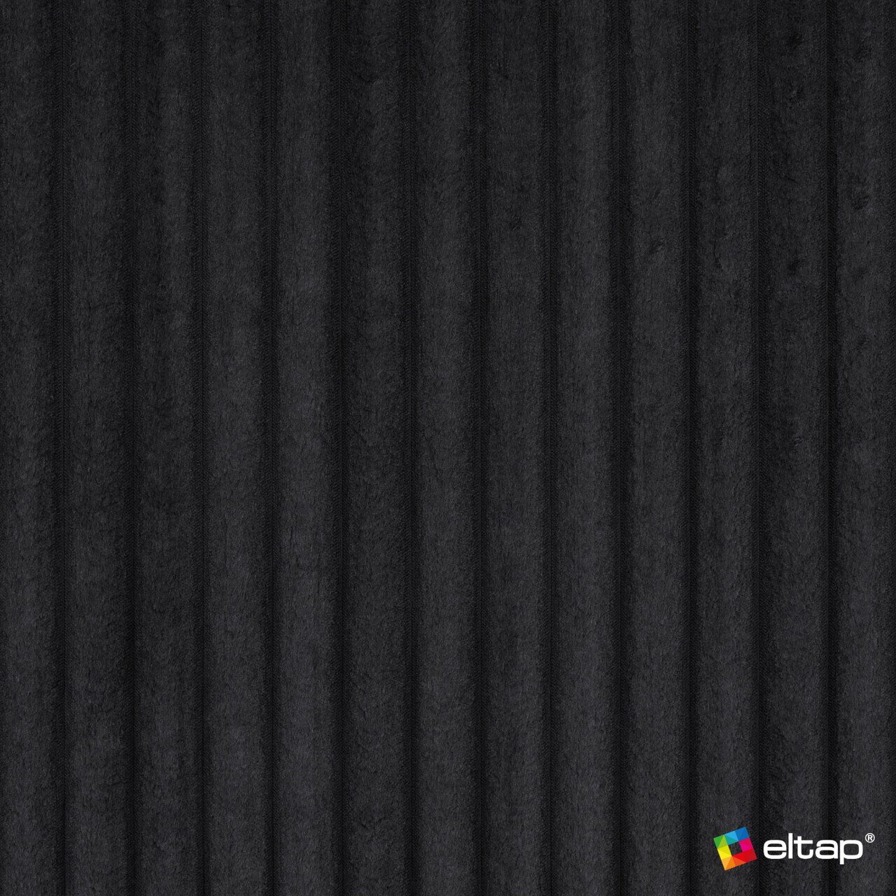 Coltar extensibil dreapta 3 locuri ELTAP, Ripeli, 217x175x96 cm, lemn/catifea din poliester, negru — imaginea 11