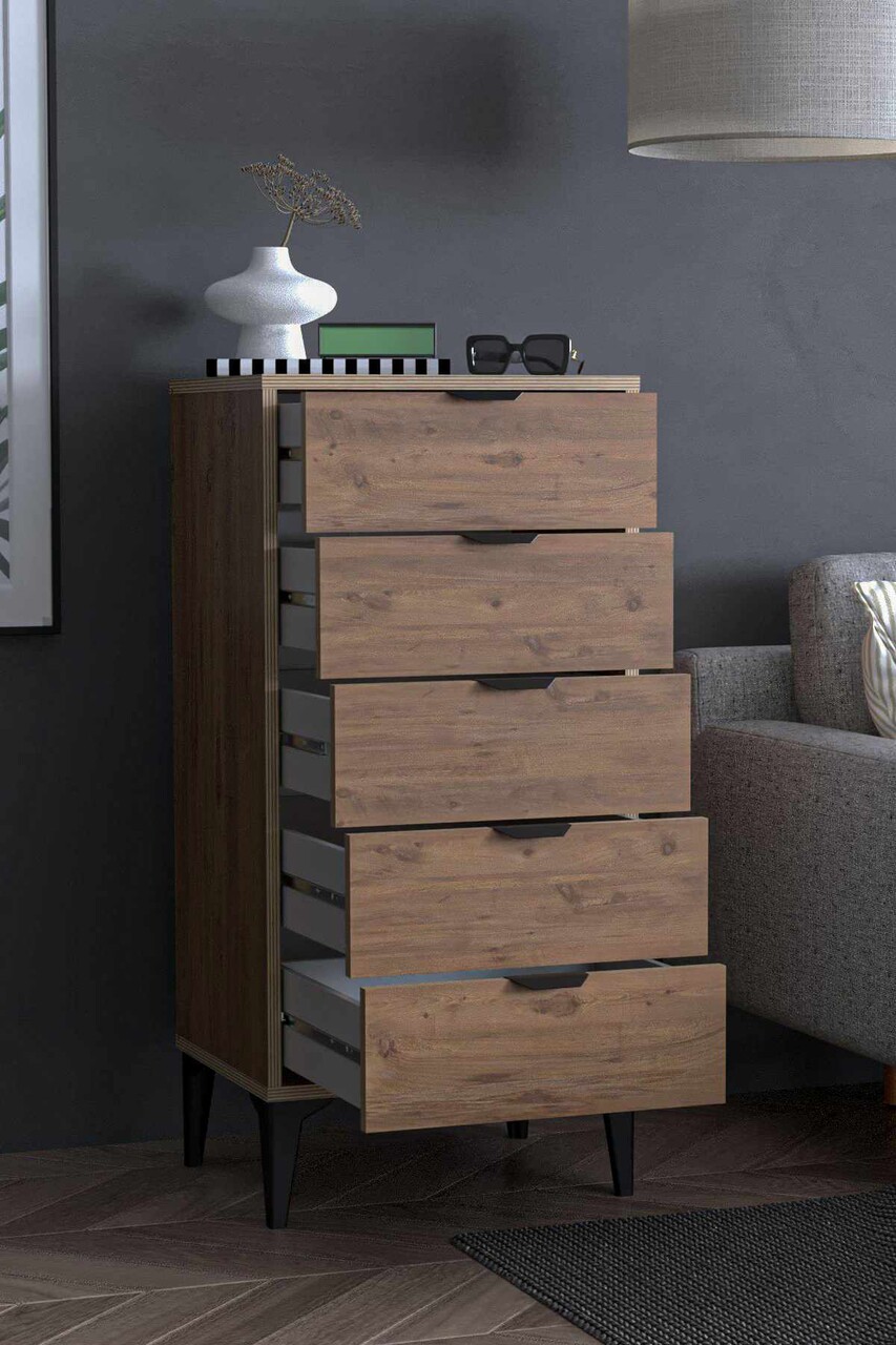 Dulap, Hanah Home, Arden, 50x105x40 cm, Pinul Atlasului - imagine 5