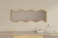 Oglinda decorativa, Siam, Safi, 40x120x2.2 cm, MDF , Alb / Natural