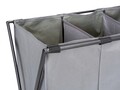 Cos pentru rufe Trio XL, Wenko, 69x37x76 cm, poliester/polietilena, gri/negru