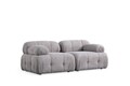 Canapea 2 locuri, Atelier del Sofa, 560ARE1558, Lemn de fag / PAL, Gri deschis
