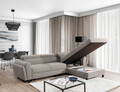 Coltar extensibil dreapta 4 locuri ELTAP, Mari-37, Mariall, 288x200x92 cm, lemn/poliester, bej