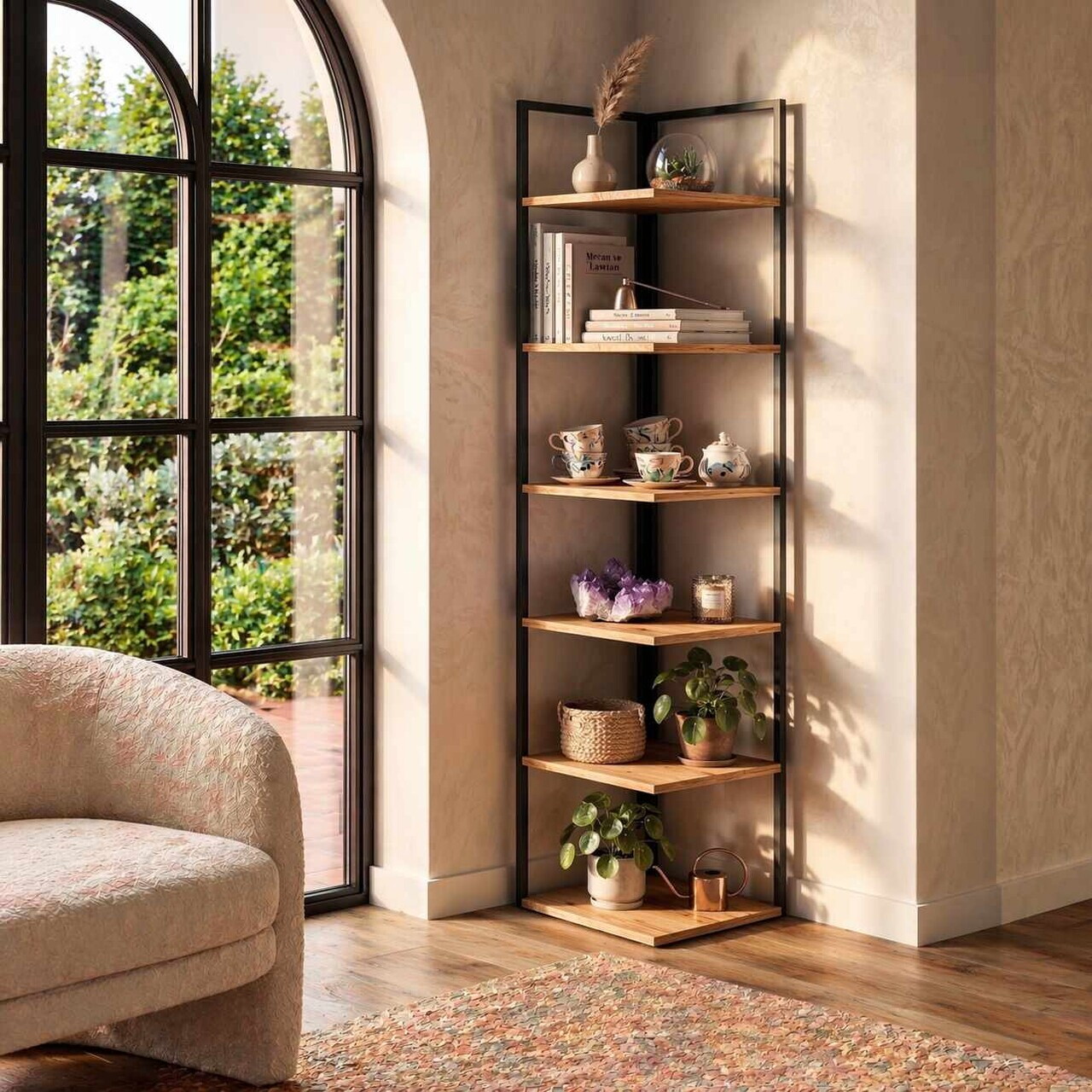 Corp biblioteca Hanah Home Wally 35.8x180.1x35.8 cm PAL Maro