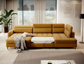 Coltar extensibil stanga 4 locuri ELTAP, LT-45MAN, Berrto, 306x165x100 cm, lemn/poliester, mustar