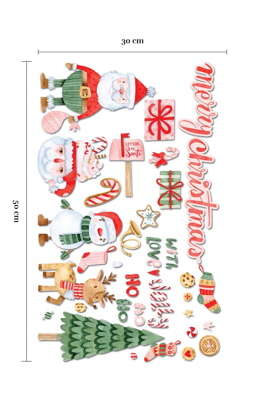 Sticker decorativ, 309009, 30 x 50 cm, Multicolor — imaginea 3