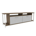 Comoda TV, Retricy, Omar, 160x35x50.8 cm, PAL, Alb/Maro