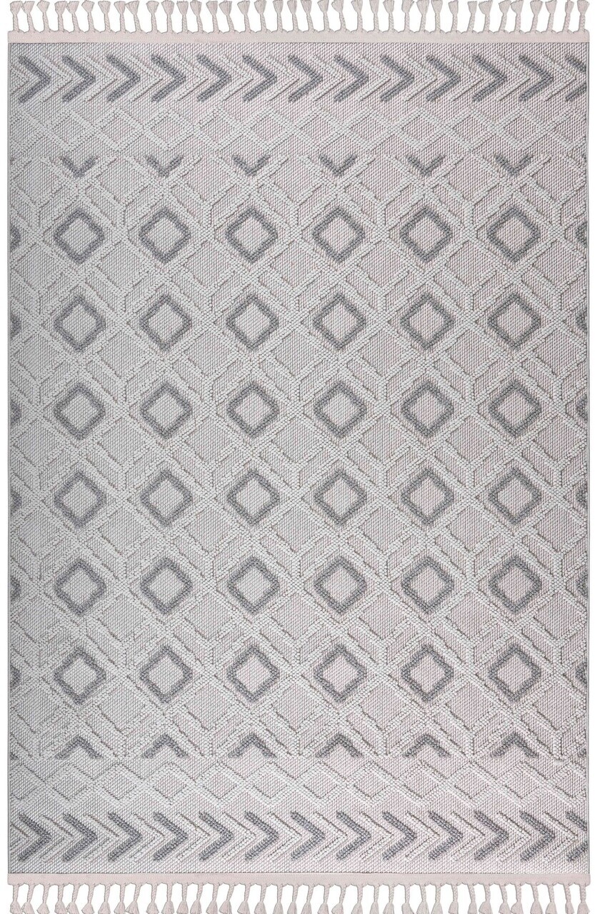 Covor, Polka, 120x170 cm, Poliester, Gri — imaginea 5