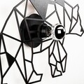 Lampa de perete, Shadow, 601 - A, E27, 100 W, metal/MDF, negru