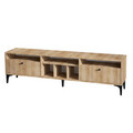 Comoda TV, Emerald, Robb, 180x52x35 cm, Stejar