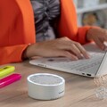 Dispozitiv cu sunete albe pentru dormit White Noise Slewel, InnovaGoods, incarcare USB, 400 mAh, Ø9 x 4.2 cm, gri