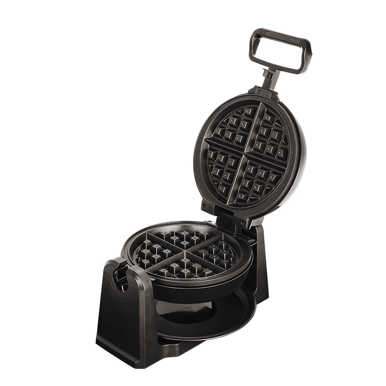 Aparat rotativ pentru vafe cu suport Berlinger Haus, Rose Gold, 1000W, 20.32 cm, roz/negru - imagine 5