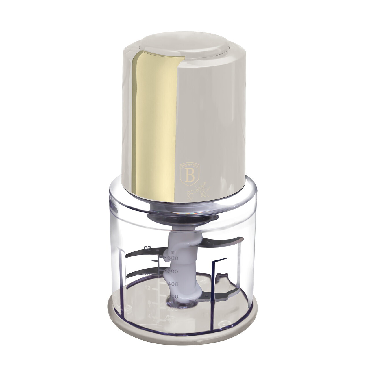 Tocator 2 in 1 Berlinger Haus, Sahara, 600 ml, plastic, crem/transparent - imagine 4