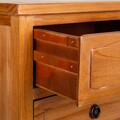 Comoda cu 5 sertare Creaciones Meng, 47x37x93 cm, lemnb de pin/MDF, maro
