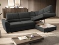 Coltar extensibil dreapta 3 locuri ELTAP, RT-04FL, Siber, 270x186x93 cm, lemn/poliester, gri inchis