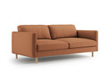 Canapea 3 locuri, Eden, Micadoni, 173x92x90 cm, catifea, miere