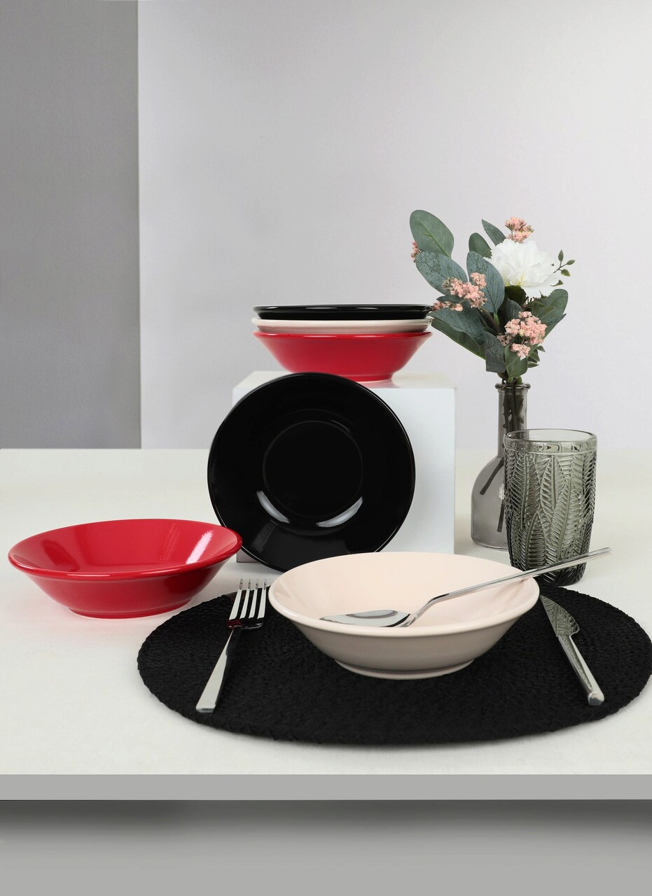 Set farfurii, Keramika, 275KRM1848, Ceramica , Nu absoarbe apa, Multicolor - 2 | YEO