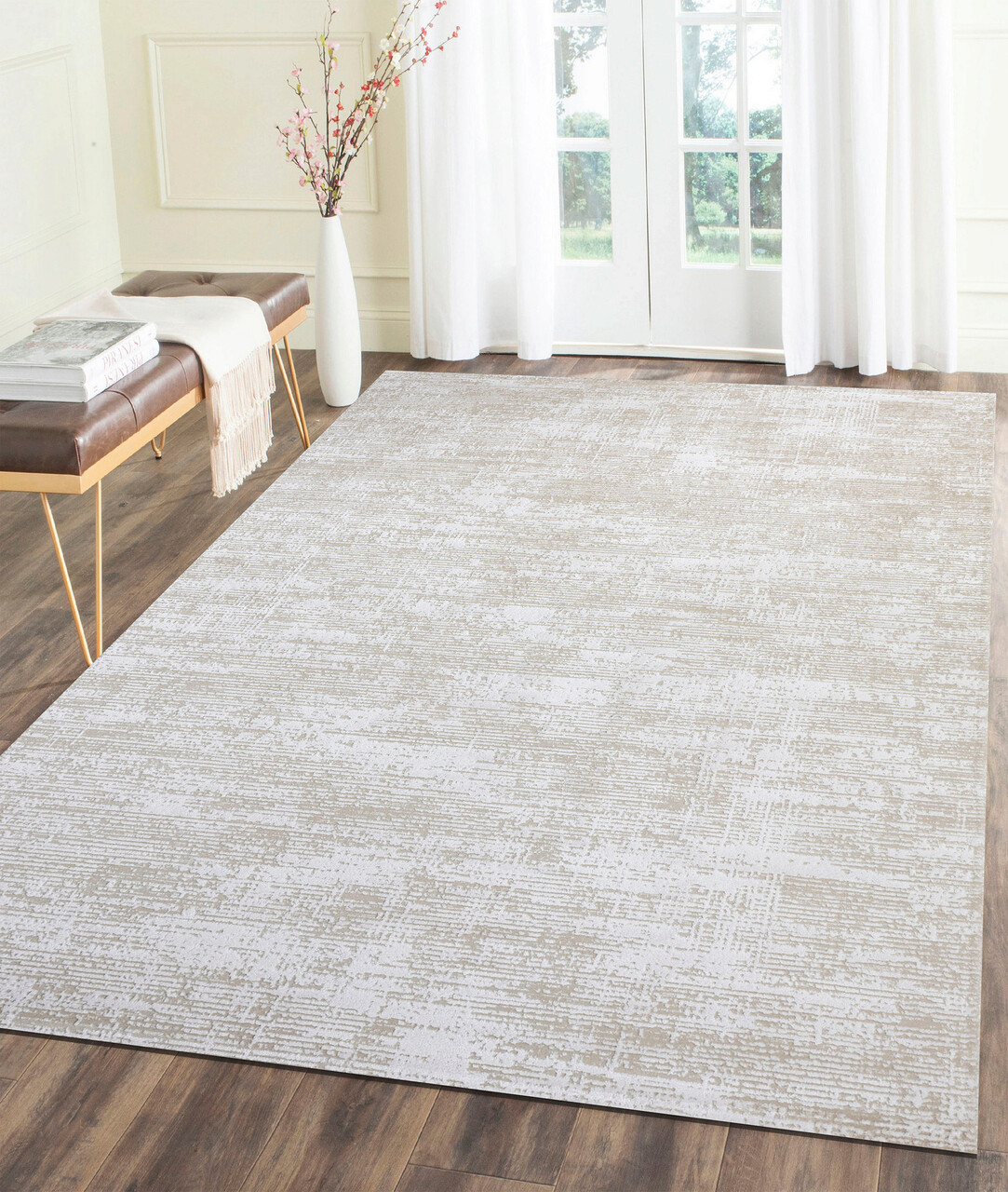 Covor, 45563A , 120x180 cm, Bumbac, Crem