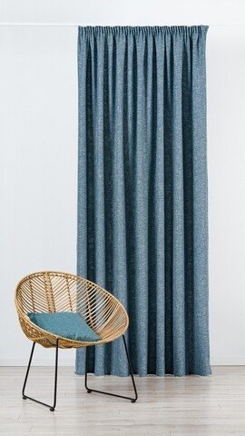 Draperie Mendola Interior, Rhone, 210×245 cm, policoton, albastru Mendola Interior