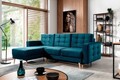 Coltar extensibil reversibil 3 locuri ELTAP, AsgL-25, Asgard, 248x162x93 cm, lemn/poliester, albastru inchis