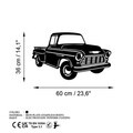 Decoratiune de perete, Chevy 3200 Pickup, Dimensiune: 60 x 36 cm , Negru