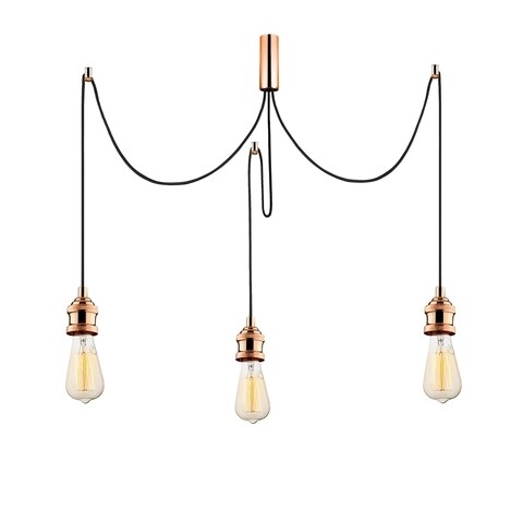 Lustra Kabluni MR – 912, Opviq, 96 x 6 x 102 cm, 3 x E27, 40W, cupru 102