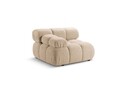 Modul stanga pentru canapea, 1 loc, Bellis-213, Micadoni Home, 94x94x70 cm, tesatura boucle, bej sand