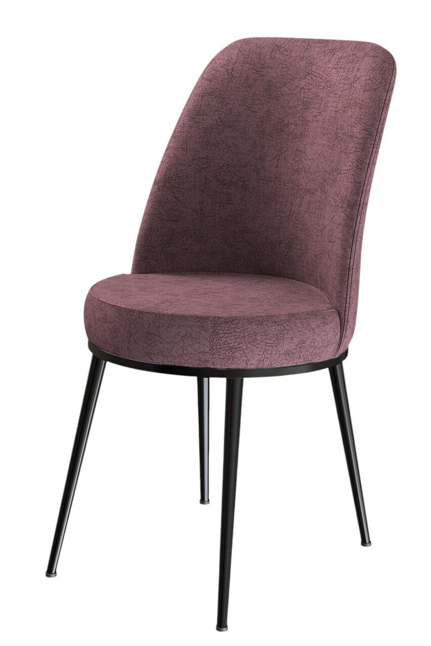 Set scaune 2 piese, Hanah Home, Dexa, Roz Pădure / Negru — imaginea 2