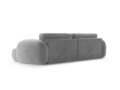 Coltar extensibil reversibil 4 locuri, Tonale, Cosmopolitan Design, 262x149x88 cm, catifea, gri inchis