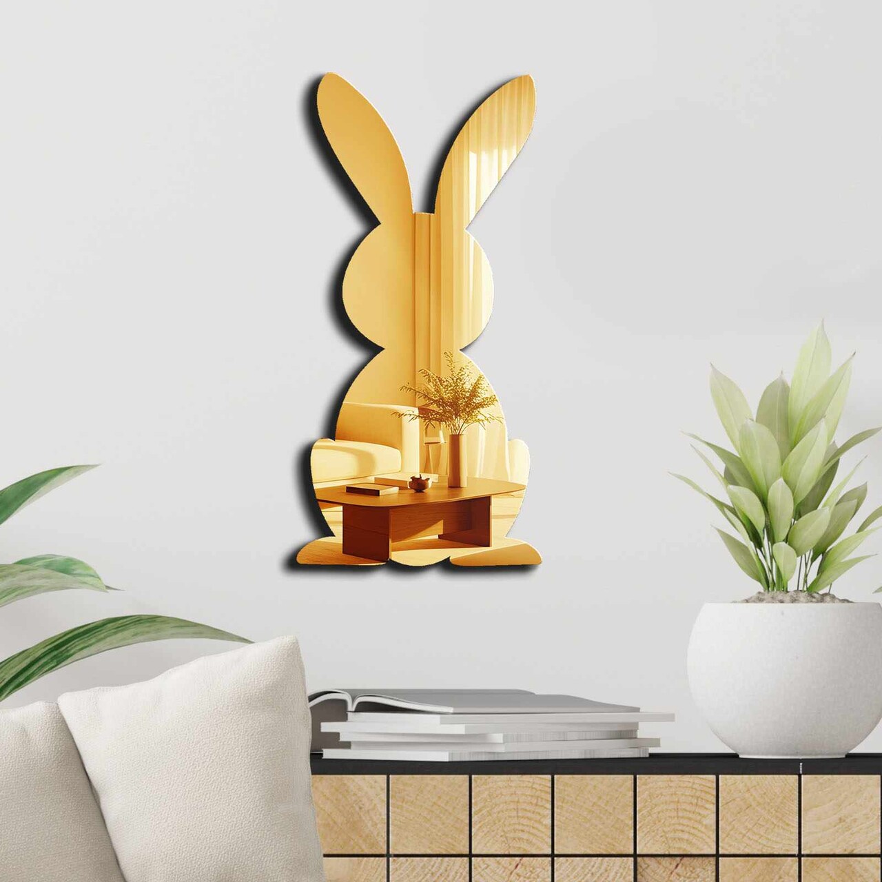 Oglinda decorativa, EAS005GOLD, Partea de jos: 100% EVA (Grosime: 10 mm), Auriu - view 3