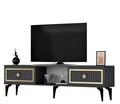 Comoda TV, Olivia, Nil, 150x44.6x29.6 cm, PAL, Antracit / Aur