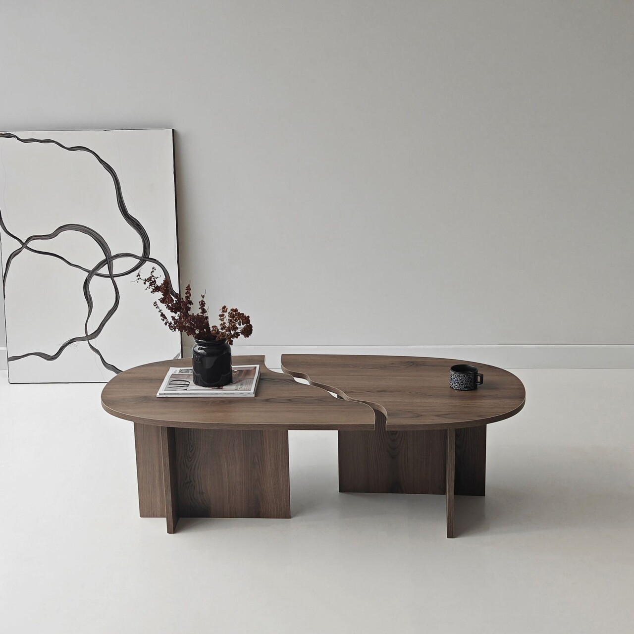 Masuta de cafea, Hanah Home, Missisipi, 120x38x60 cm, Maro - view 10