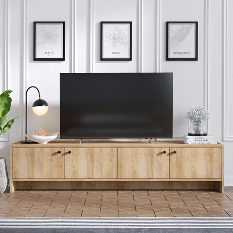 Comoda TV, Emerald, Jimmy, 180x40x35 cm, Stejar 180x40x35