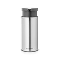 Dispenser sapun lichid, Brabantia, Matt Steel, 9.5x6.5x16.5 cm, otel, argintiu