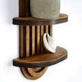 Raft de perete, Evila Originals, Raf265, 40x20x9 cm, Placaj, Maro