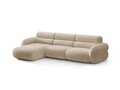 Coltar stanga 4 locuri, Neo, Micadoni Home, 305x165x83 cm, tesatura Chenille, bej inchis