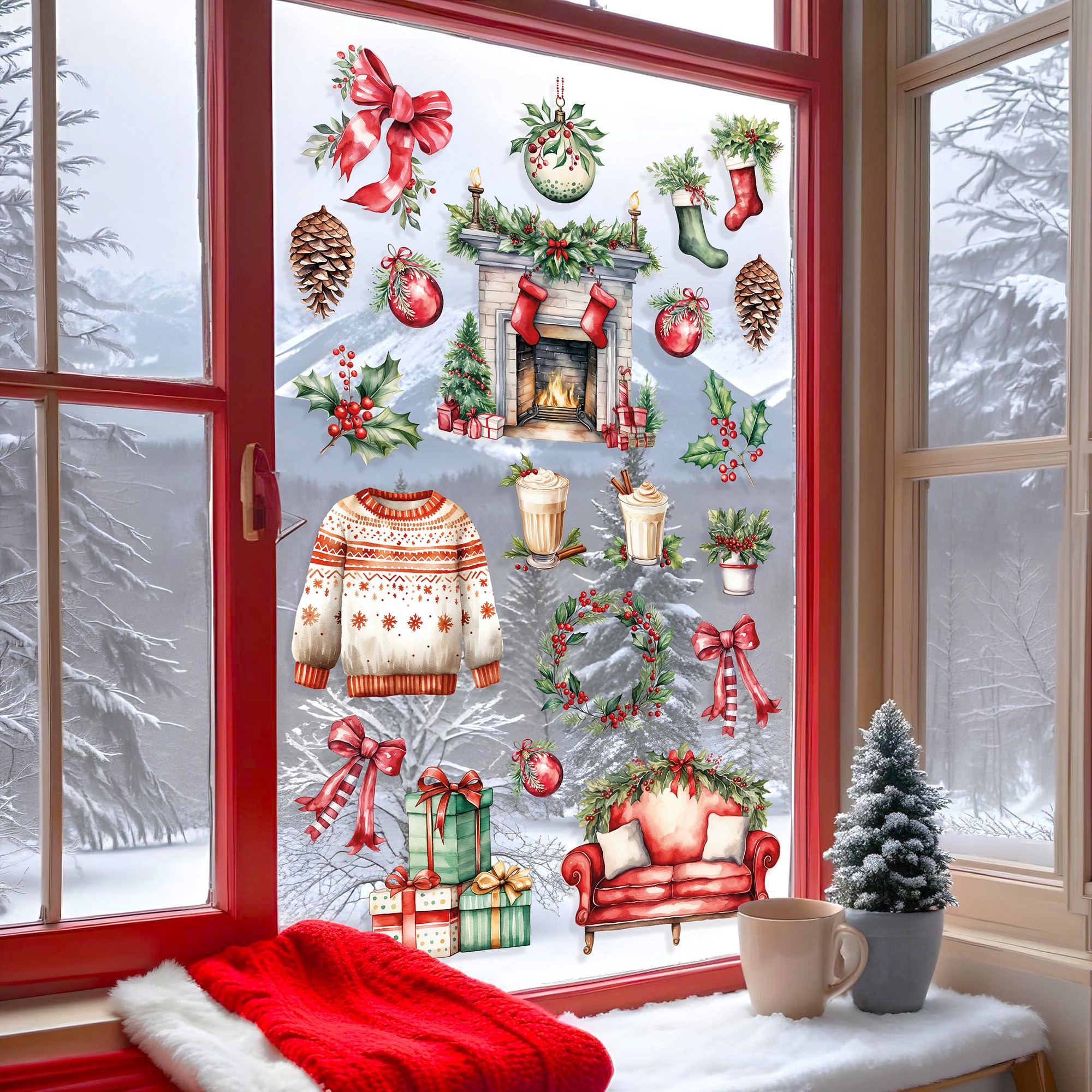 Sticker decorativ, 309121_3050, 30 x 50 cm, Multicolor