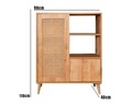 Dulap multifunctional, Wolina, Hazeran Multi, 40x90x110 cm, Lemn, Stejar