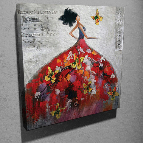 Tablou decorativ, kc130, canvas, dimensiune: 45 x 45 cm, multicolor