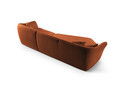 Coltar stanga 5 locuri, Hailey, Micadoni Home, 292x138x79 cm, tesatura boucle, gri deschis