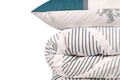 Lenjerie de pat dubla King, 3 piese, 220x240 cm, 60x60 cm, 100% bumbac ranforce, Beverly Hills Polo Club, BHPC 025, verde