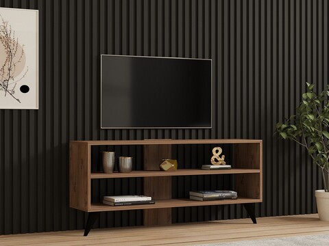 Comoda TV, Puqa Design, One, 120x50x29.6 cm, PAL, Maro