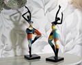 Figurina decorativa Dancing Girl Rubic -B, Mauro Ferretti, 32.5x9.7x20.5 cm, polirasina, multicolor