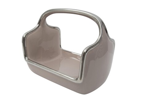 Decoratiune basket, mauro ferretti, 24x15.5x18.5 cm, ceramica