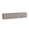 Comoda TV, Decortie, Spark, 180 x 35 x 35.6 cm, pal melaminat, mocha