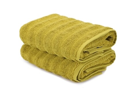 Set 2 prosoape de maini 406, beverly hills polo club, 50x90 cm, bumbac, verde