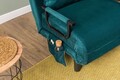 Canapea extensibilă cu 1 loc, Futon, 859FTN2344, Metal , Verde petrol
