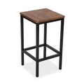 Set masa si scaune 3 piese Hudson Dark, Versa, 105.5 x 50 x 85 cm, metal/MDF